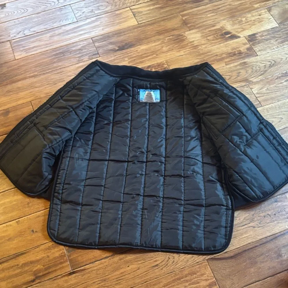 RefrigiWear Mens Navy and Black Quilted Vest